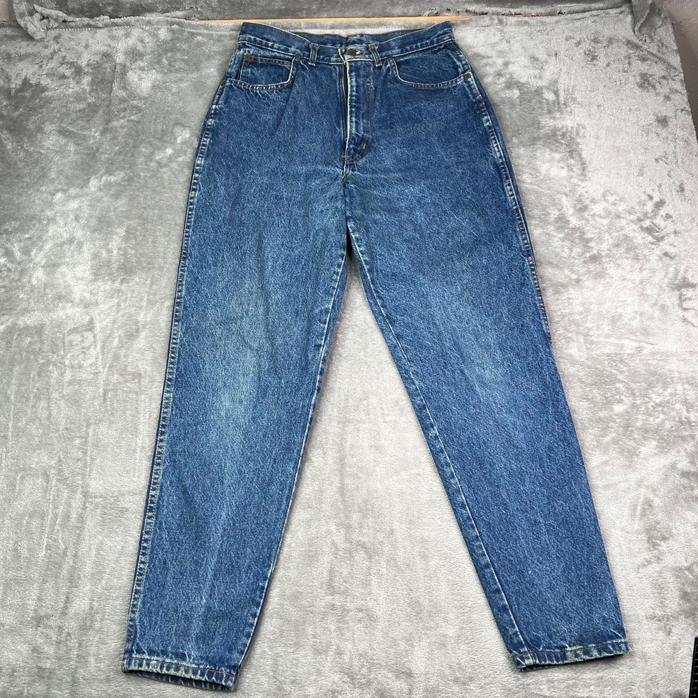 Vintage Chic Jeans Womens 14 Blue‎ Acid Wash High Rise Mom Tapered Made in USA